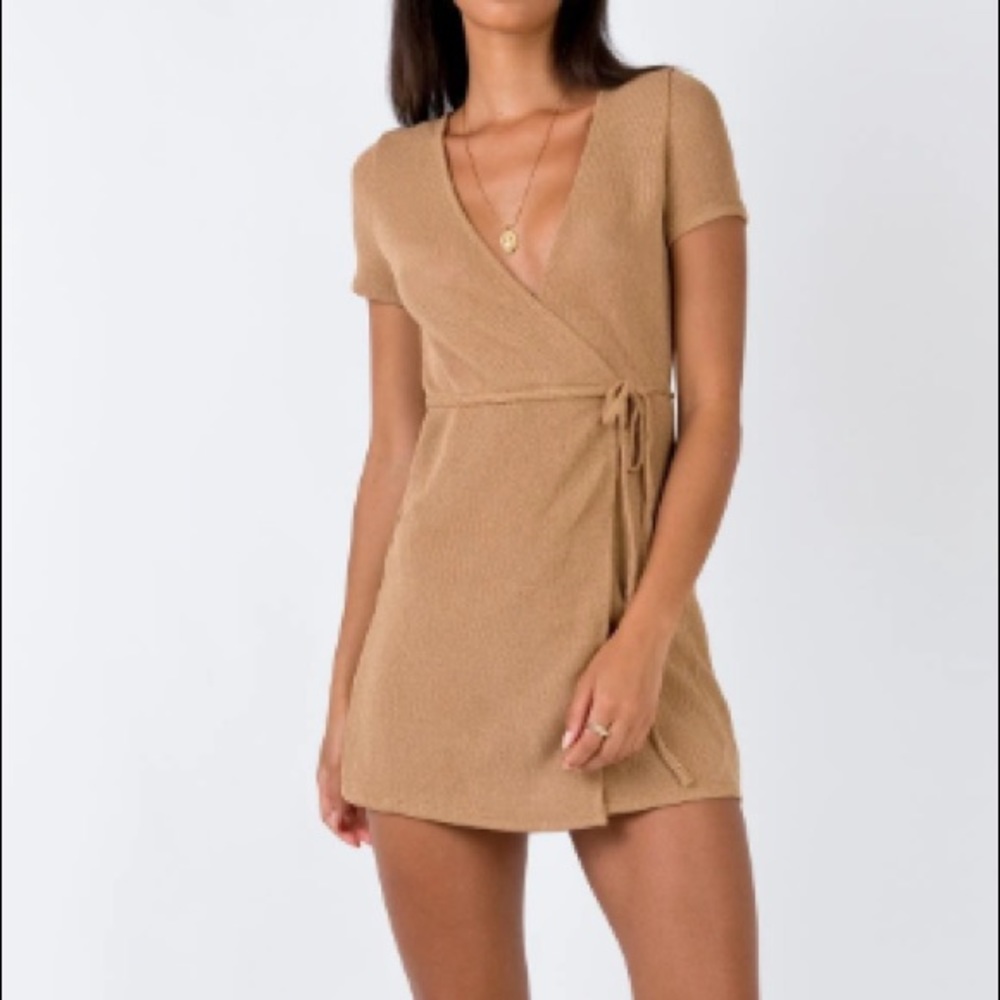 Sedona Mini Dress Tan US 0